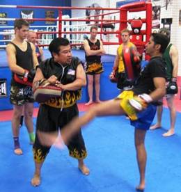 Shane, Jason, Matt, and myself made the trip over to Melbourne to train with Master Toddy. Those of you who don�t know who Master Toddy is, here is a brief background on him. Master Toddy was a professional Thai fighter who moved to the United Kingdom to spread the sport to the English.